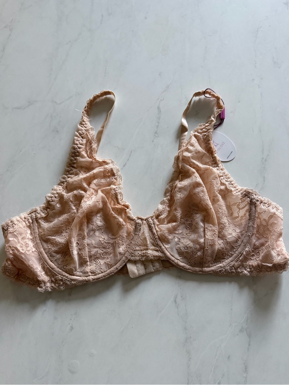 Avidlove Women's Lace Bra Sexy Sheer Underwire Unlined Plunge Full Coverage